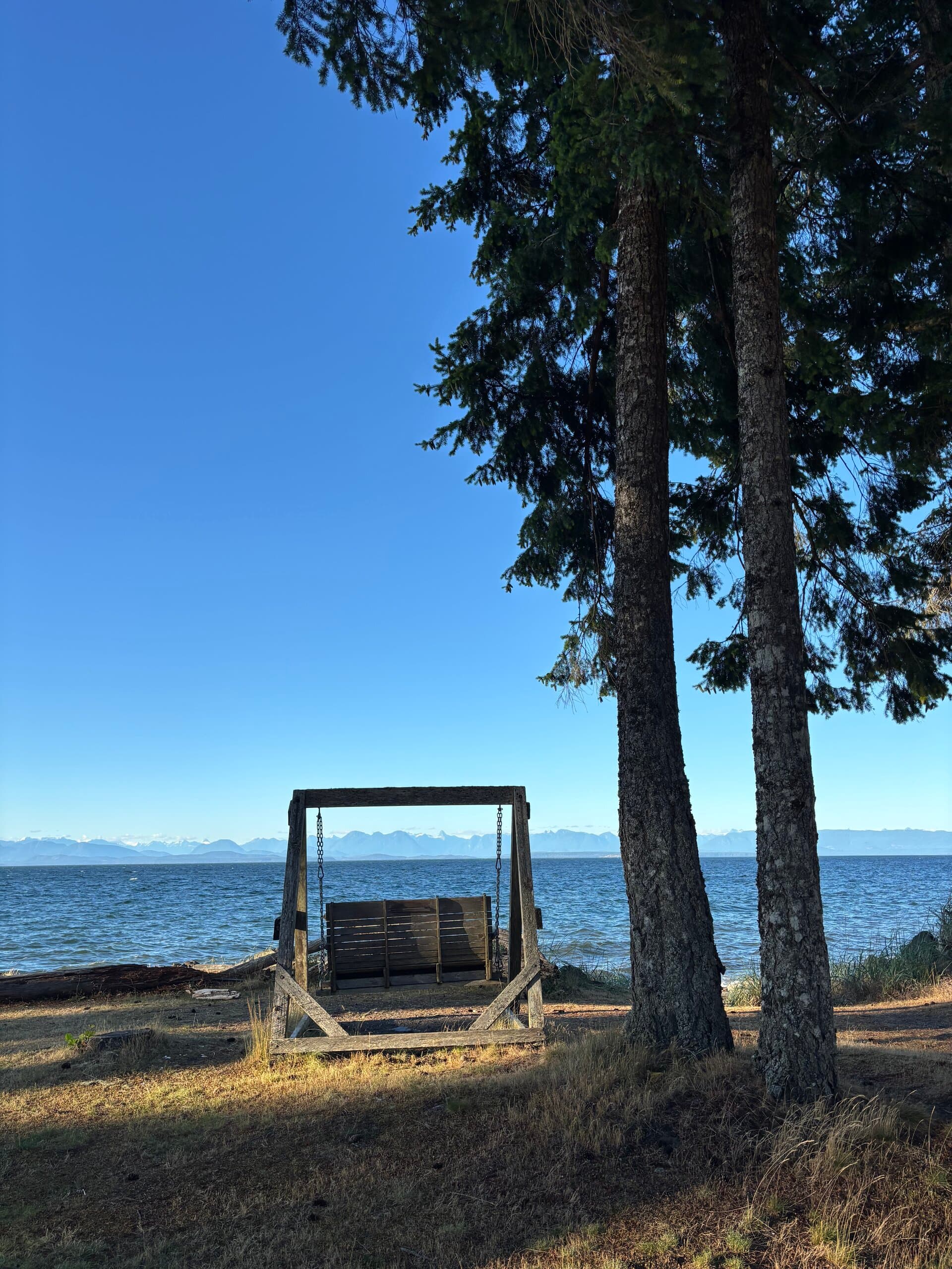 Coastal resort setting with ocean glimpses