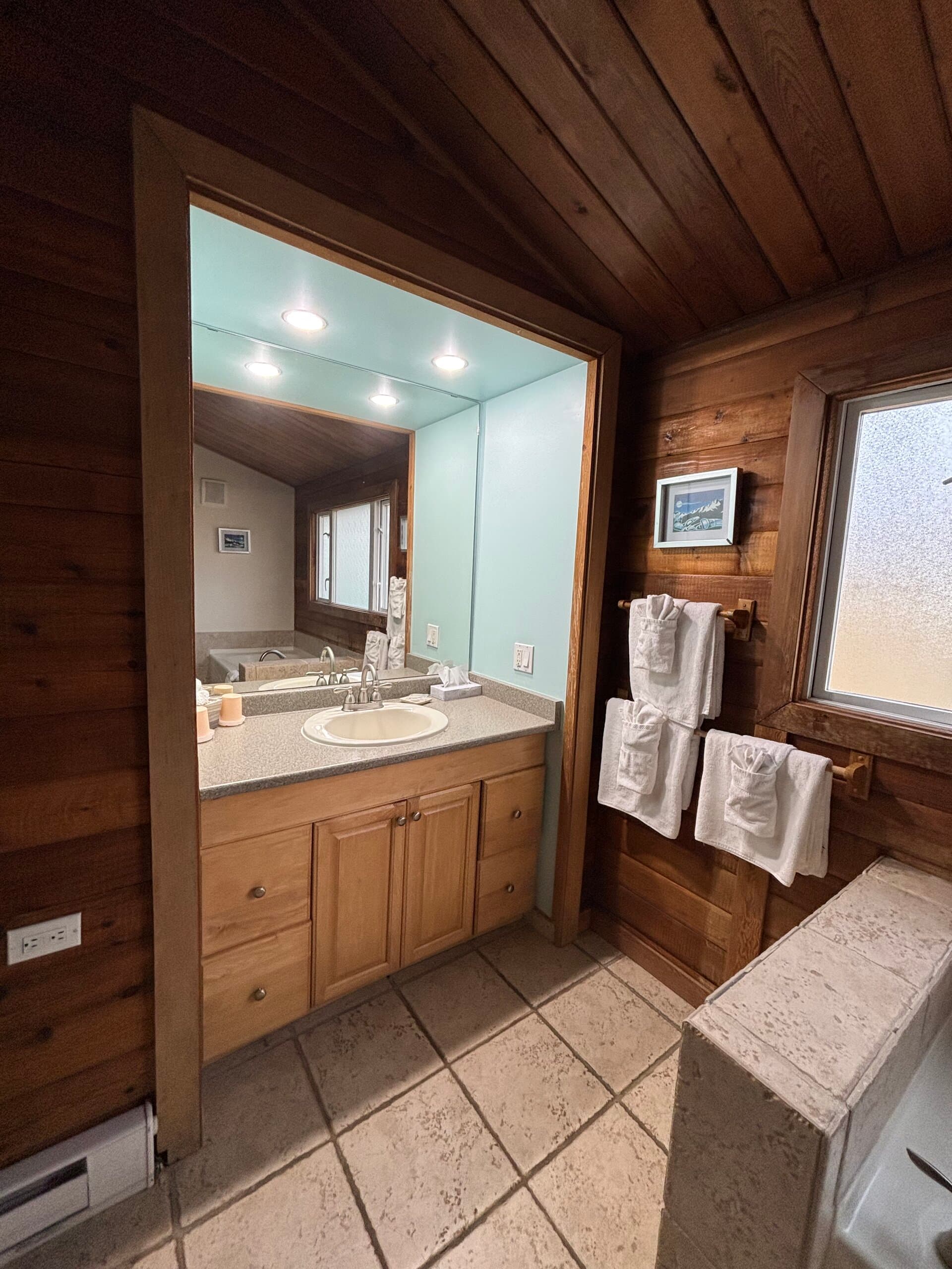 Bathroom and bedroom interior detail